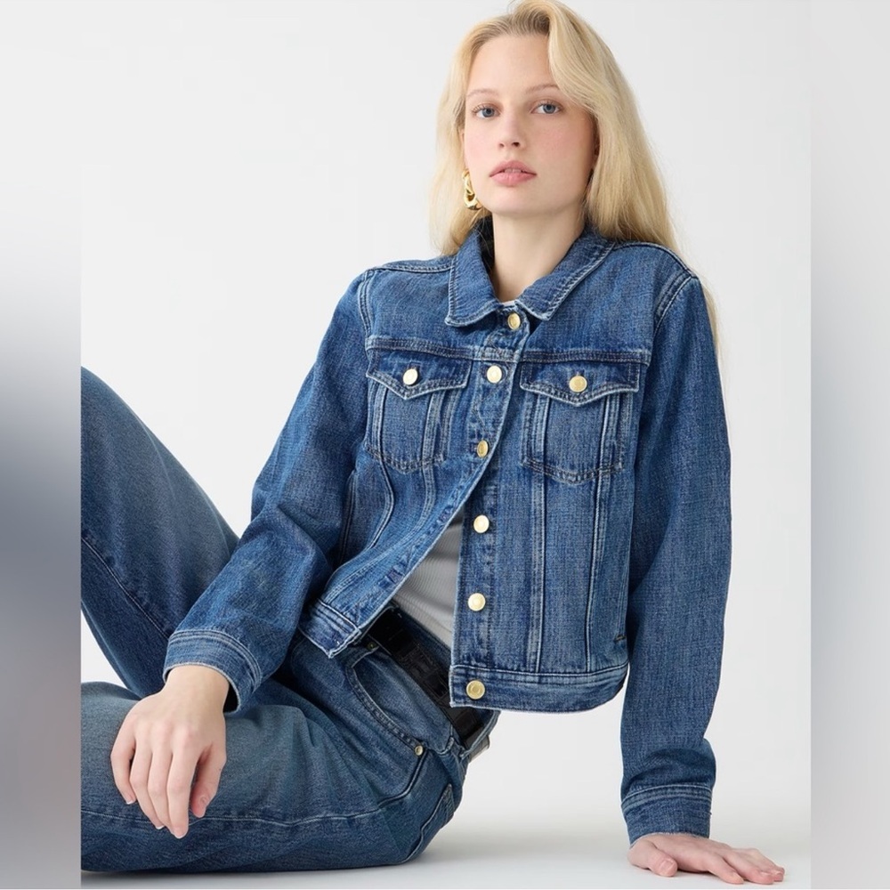 Flawed J.Crew New classic denim jacket in Alicia wash